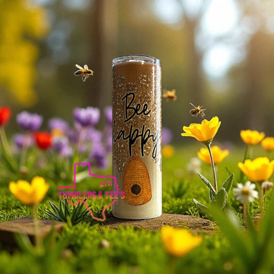 Bee Happy Gnome Tumbler